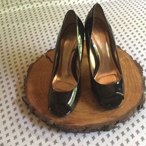 BCBGeneration black peep-toe pumps